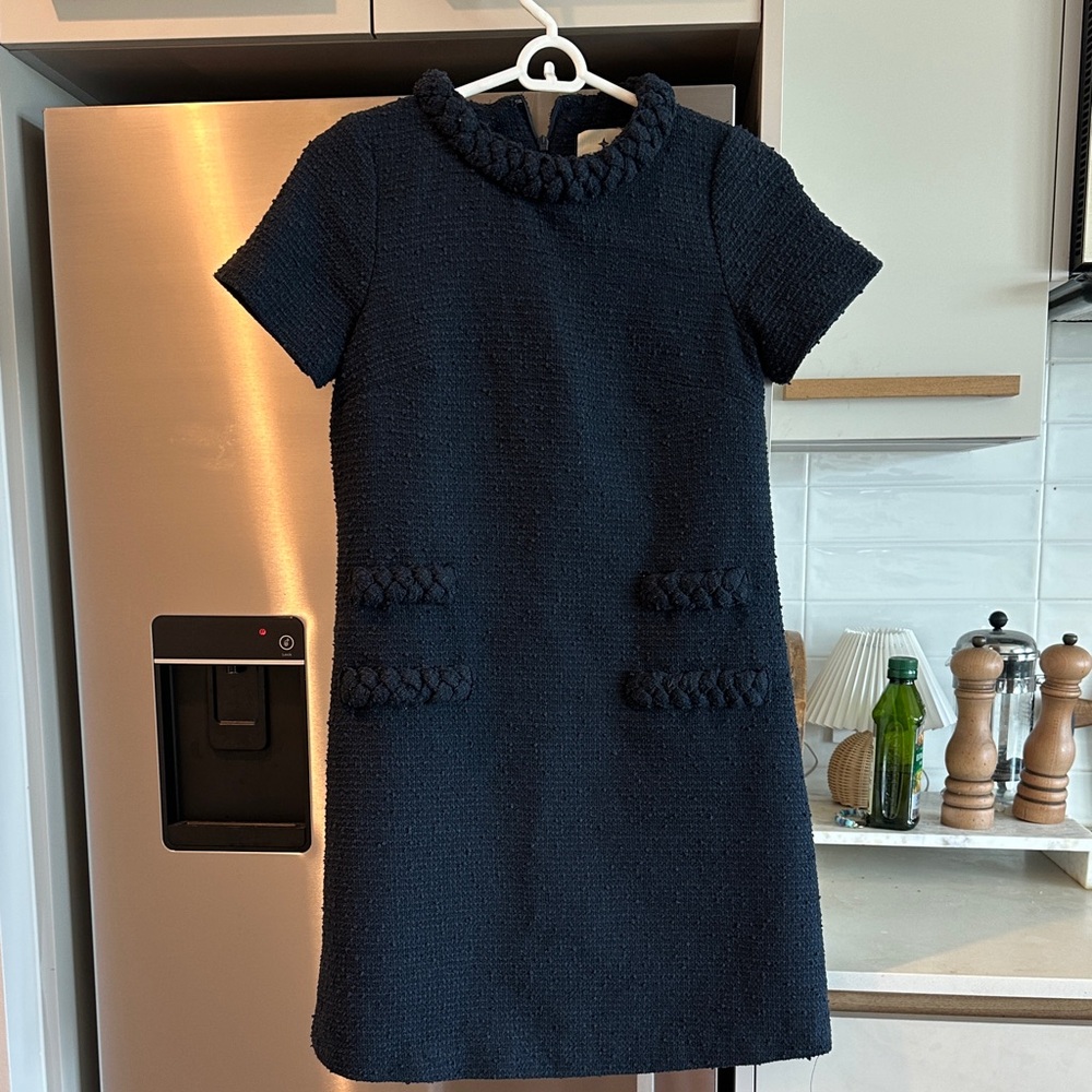 Tuckernuck Jackie Tweed Dress  Elegant Navy Blue Women's Dress